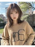 外ハネミディアムウルフ【grow北千住】