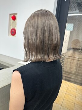 セイドット オモテサンドウ(Say. omotesando) Say.イメチェンミディアムアッシュ外ハネボブ美髪ワイドバング