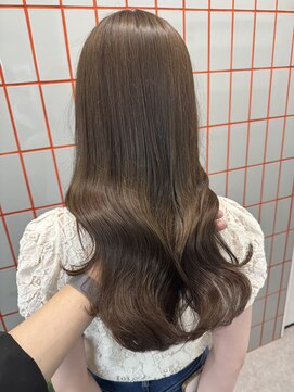 ペレ 栄(PELE) 韓国 くびれロング レイヤー ワンホンヘア 小顔前髪