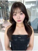 レイヤーカット小顔に見せるヘア/韓国ヘア/髪質改善/福岡/博多