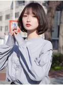 レイヤーボブ　内巻き