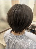 透明感ショートボブ