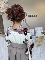 ヘアーデザイン シーベル(HAIR DESIGN SEA BELLE) ピンクカラー×ヘアアレンジ 卒業式スタイル