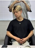 MEN’S HAIR/ブルーブラック/フェザーパーマ/渋谷