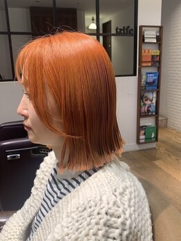 トライフ バイ アカラ(Trife by AKARA)の写真/【国立駅徒歩4分】ヘアコンテスト2024東京大会準優勝スタイリスト在籍◇高い技術力で理想のstyleに♪