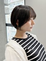 エリマ 武蔵小杉(elima)&nbsp;ショートカットくびれショート前下がりボブベージュカラー30代