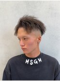 MEN’S HAIR/サーフカール/刈り上げセンターパート/髪質改善