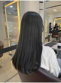 黒すぎない　透明感暗髪