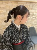 成人式/卒業式セット☆和装/袴/パール/ローポニー/まとめ髪/上品