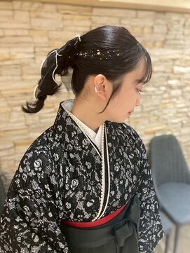 成人式/卒業式セット☆和装/袴/パール/ローポニー/まとめ髪/上品