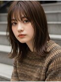 20代30代に人気！越谷の時短絵レイヤーボブ×ヘーゼルグレージュ