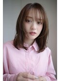 ミディアムレイヤー・ボブ/絶壁解消/２０代/３０代/長め 