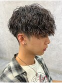 シャドウパーマ/メンズカット/波巻きパーマ/ツイスパ