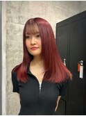 ブリーチ1回で叶うボルドーカラー
