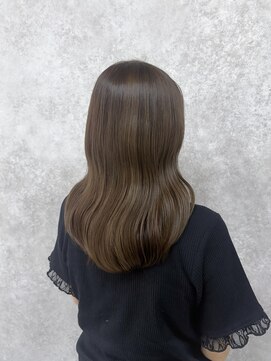 ミニム ヘアー(minim hair) 【minim×りの】ブリーチなしヘーゼルベージュカラー