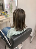 マルゼン(Maruzen)&nbsp;切りっぱなしボブ×白髪ぼかし