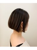 細かめハイライトとグラデーションカラーの大人お洒落ボブ☆