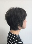 暗めカラーグランマッシュデザインカラーフェイスフレーミング42