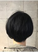 王道ショート_マニッシュショートネイビーカラー