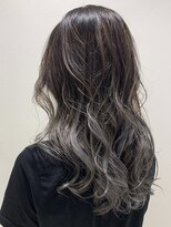 アース 青葉台店(HAIR&MAKE EARTH) バレイヤージュ×グレーアッシュ