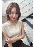 ナチュラル外はねスタイル