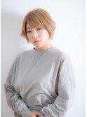 【UNIX港北店】ペールベージュショート#ニュアンスカラー