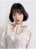 ワンホンボブダークアッシュ_大人ガーリーチョコレート_79205