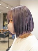 ハイトーンボブ！パープルグラデーション編
