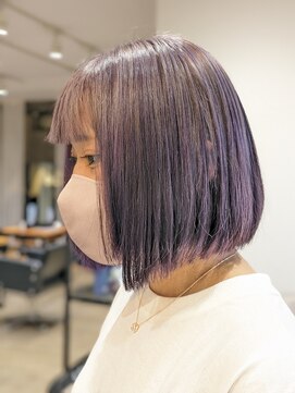 ケーオーエスビューティー(K O S beauty) ハイトーンボブ!パープルグラデーション編