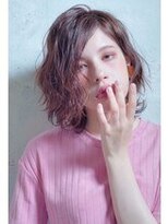 モニカ 横須賀中央店(Monica)&nbsp;デザインカラー/シルキーベージュ/グレージュカラー/斜めバング