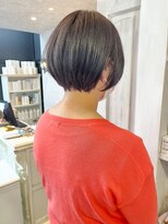 キャアリー(Caary)&nbsp;福山人気caary酸性ストレートショートボブ秋カラー赤味ブラウン