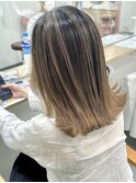 切りっぱなしボブ/エアリーロング/美髪/ピンクブラウン[船橋駅]