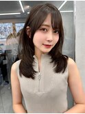 韓国セミディレイヤーカット髪質改善シアカラー[熊本/上通/下通]