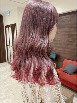 ジャム(Jam) 切りっぱなしロブ×ラベンダーピンク★中村大輔