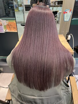 ネモネ バイ ミリー 梅田茶屋町(nemone by milly) ラベンダーカラー　髪質改善ストレート