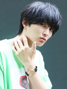 リップスヘアー 梅田(LIPPS hair) 【ナチュラル束感】ラウンドナチュラルマッシュウルフ