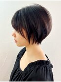 アッシュブラックフレンチカジュアルグレージュカラー_ba465122