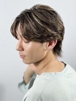 ヒロ銀座 バーバーショップ 札幌本店(HIRO GINZA BARBER SHOP)&nbsp;毛流れメッシュセンターパート