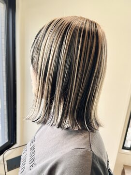 リグリー(regree) 切りっぱなしボブ/ハイライト/デザインカラー/髪質改善