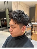 ウノプリール 西梅田ハービスプラザ店(uno pulir) 前回当てた持続パーマをいかしたショートスタイルカット