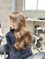 アクション 心斎橋店(ACTION)&nbsp;20代30代レイヤーカット　明るめオリーブベージュ　韓国ヘア