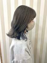 サイン ハニー(Sign honey)&nbsp;【SIGN】ブルー×グレージュ　で大人イヤリングカラーに