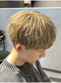 熊本メンズカラー ハイトーン ミルクティー ブリーチ MEN'S HAIR