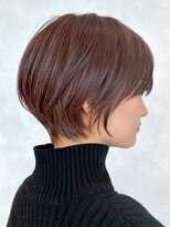 表参道髪質改善カラーウルフショートカットベージュアッシュ40代