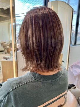 コンティロミー(CONTI ROMMY.) 20代～50代くびれボブ☆ブラウンベージュ白髪ぼかし髪質改善