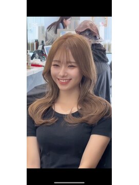 シェノン 近鉄奈良店(CHAINON) レイヤーカット×ミルクティーベージュ