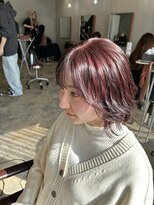 ラボアン 梅田店(lab.em.) イメージチェンジ!ピンク×ボブスタイル♪