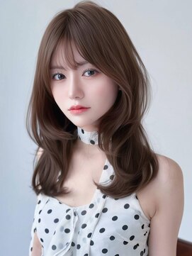 アグ ヘアー ソアー 伊勢崎2号店(Agu hair soar) 《Agu hair》ミルクベージュくびれミディ×numberA.ヘアバター