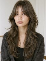 ノラキチジョウジ(NORA KICHIJOJI)&nbsp;透明感ブラウン外国人風くびれミディアムレイヤーカット