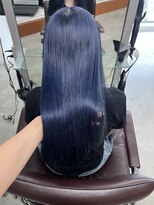 リヴ ウメダ(LIV umeda)&nbsp;ネイビーブルー/ブリーチ/ダブルカラー【梅田】